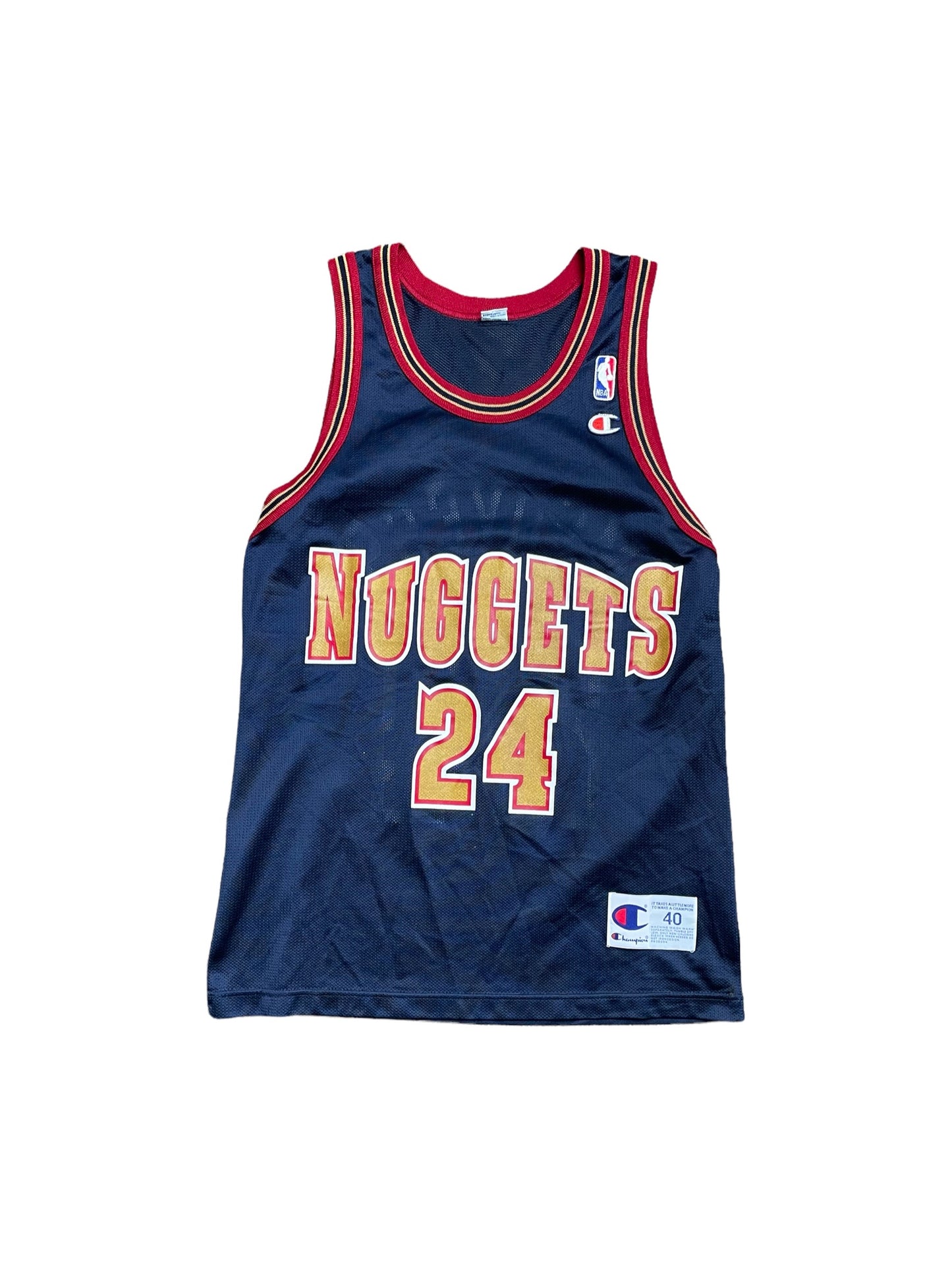 Vintage Denver Nuggets Antonio McDyess #24 NBA Basketball Jersey Medium