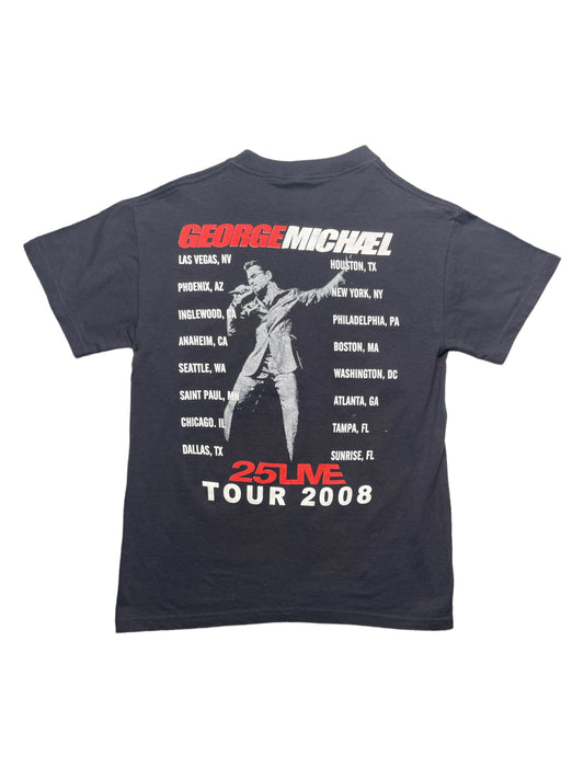 Vintage 2008 George Michael 25 Live Tour Artist Tshirt Small