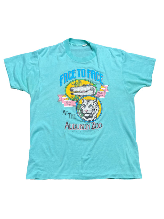 Vintage 80s New Orleans The Audubon Zoo T Shirt XLarge