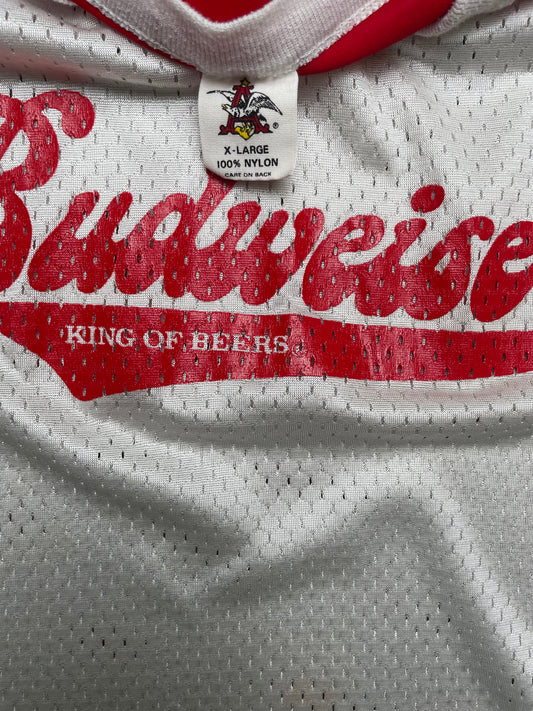 Vintage 80s Budweiser “King of Beer” Jersey XLarge