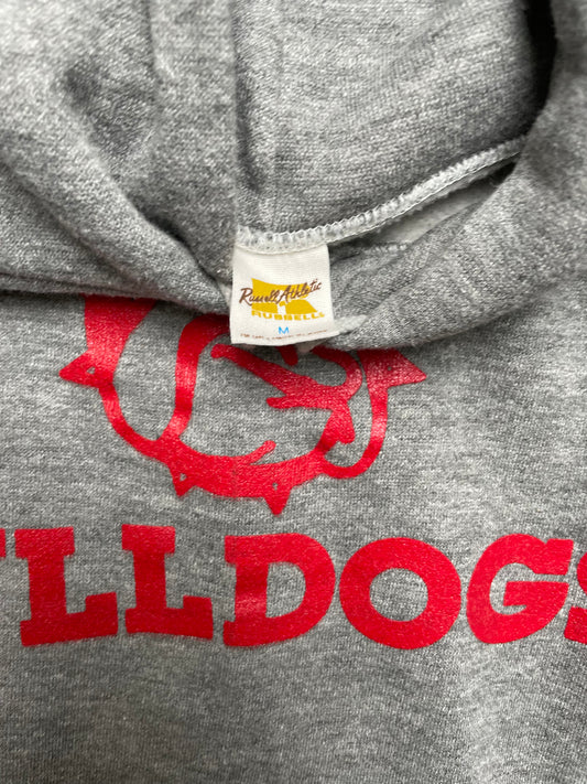 Vintage 70s Owen-Gage Bulldogs Russell Athletics Hoodie Medium