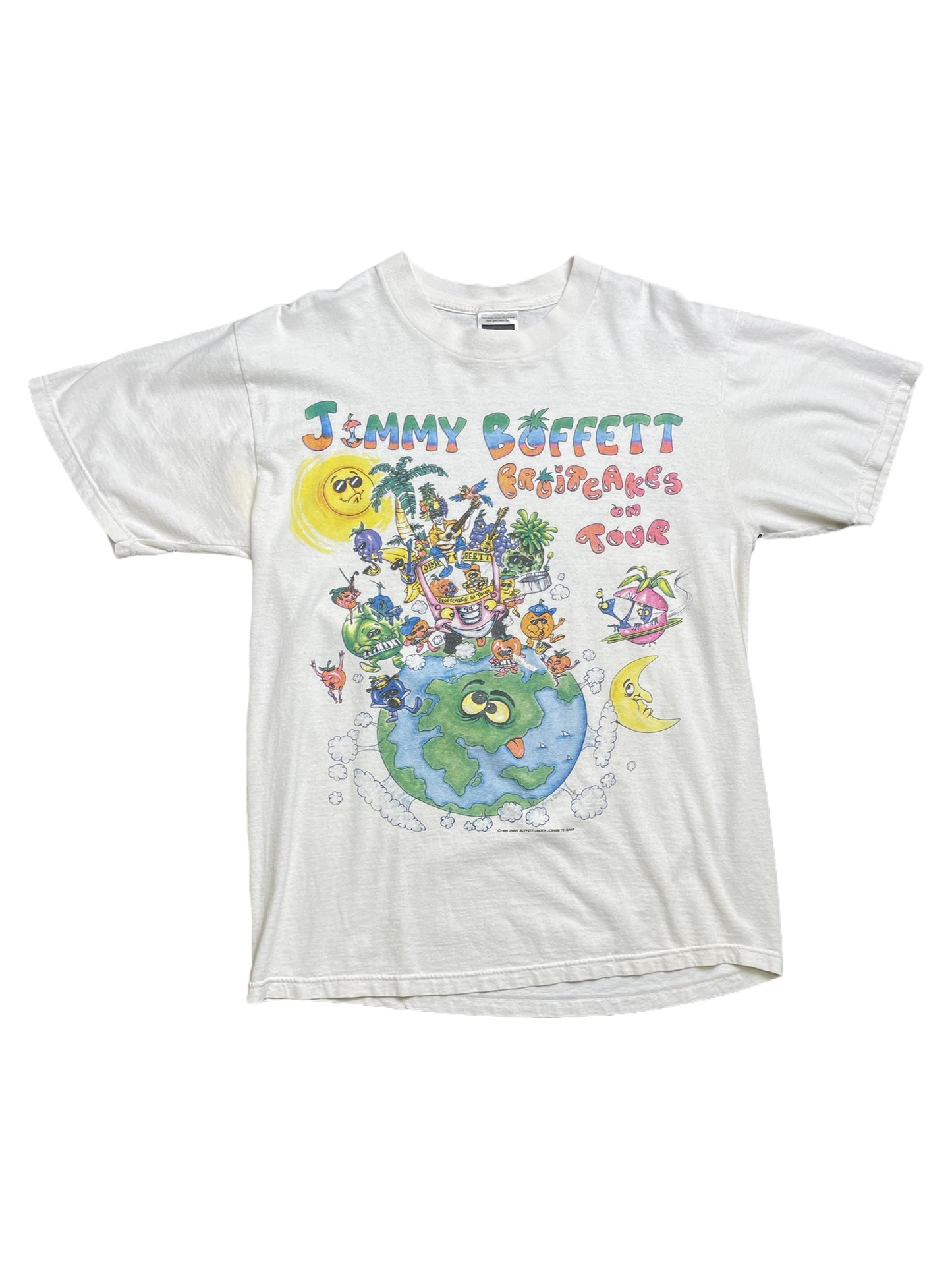 Vintage 1994 Jimmy Buffet Fruit Cake Band T Shirt Large