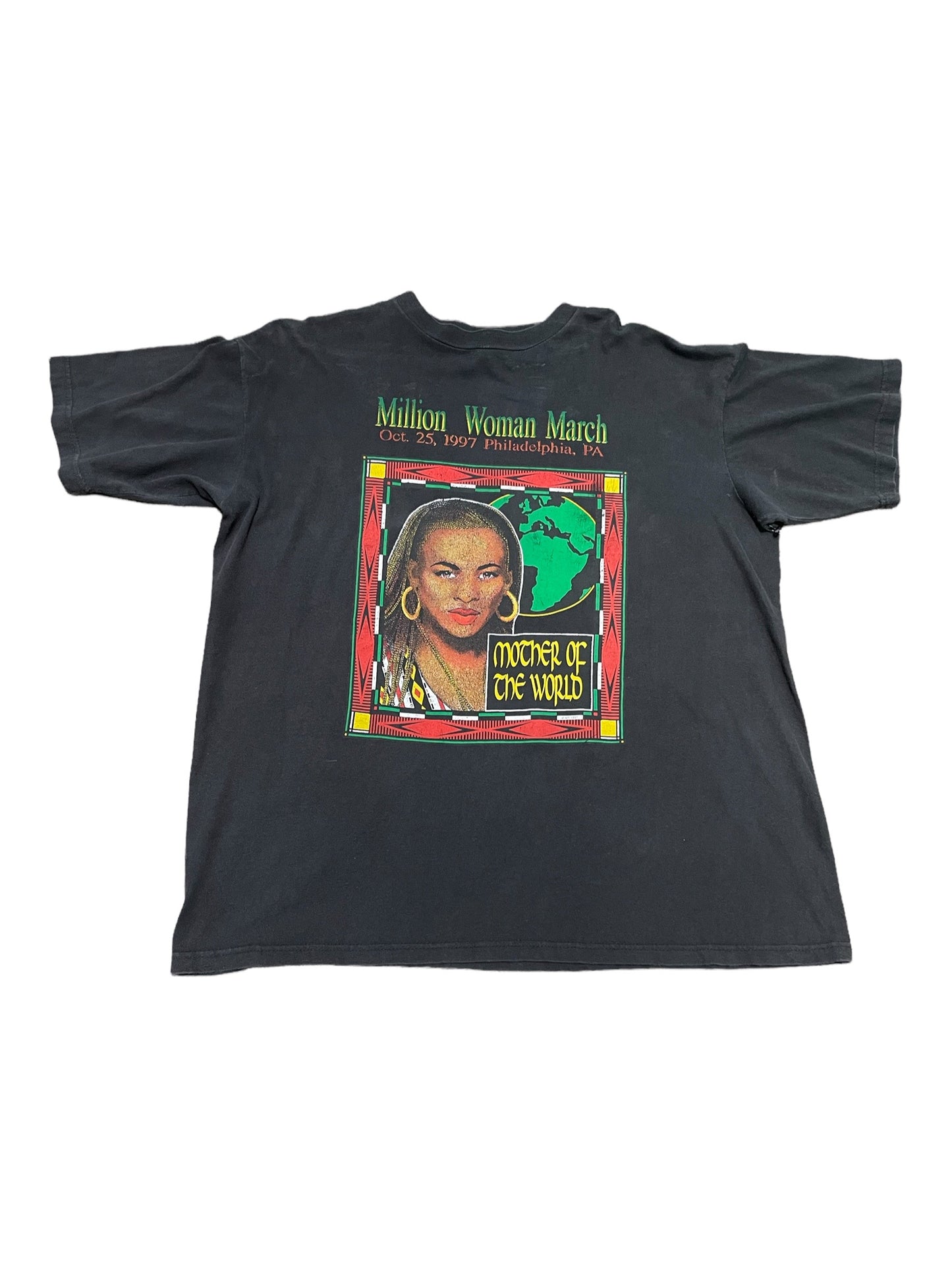 Vintage 1997 Million Woman March Bay Club Rap T Shirt XLarge