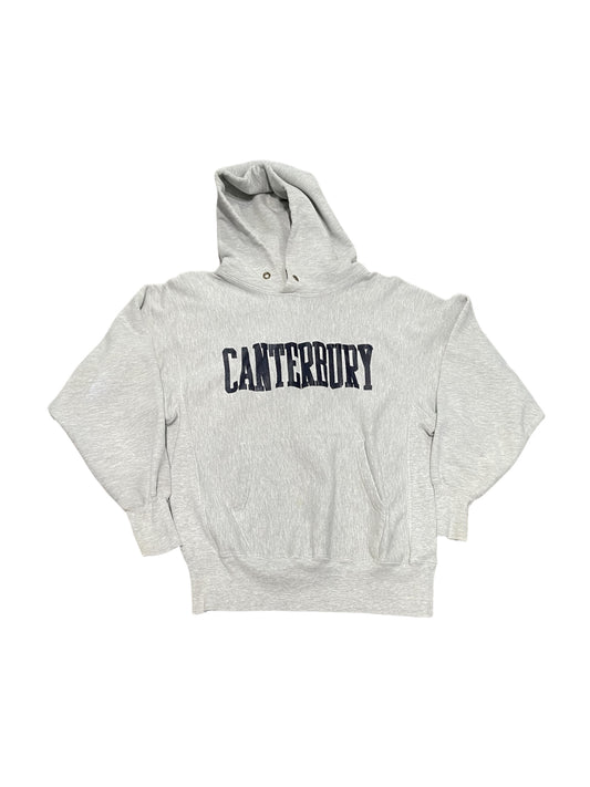 Vintage 80s University of Canterbury New Zealand Champion Reverse Weave Hoodie Large