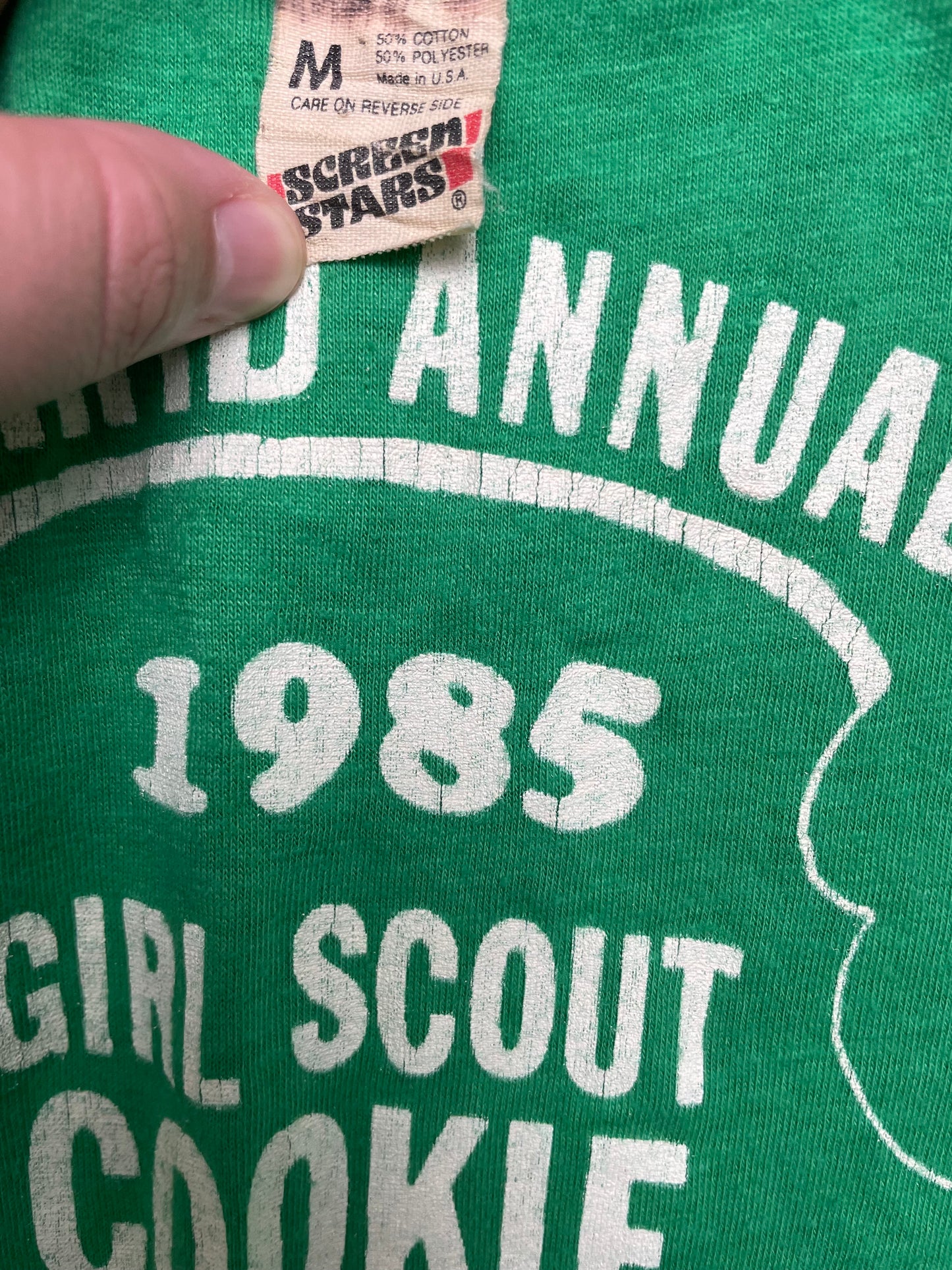 Vintage 1985 Girl Scout Cookie Crunch T Shirt Medium