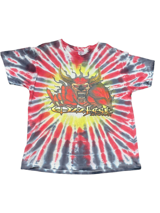 Vintage 2001 Ozzyfest Band Tie Dye T Shirt XLarge