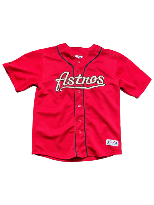 Vintage Y2K Majestic Houston Astro’s MLB Baseball Jersey Large