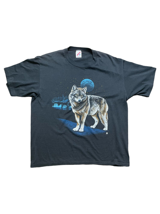 Vintage 80s Wolf Jerzees Tag As Seen On Kanye West T Shirt XXLarge