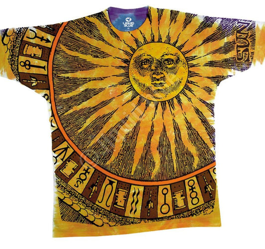 Liquid Blue Sun Moon Tie-Dye T-Shirt