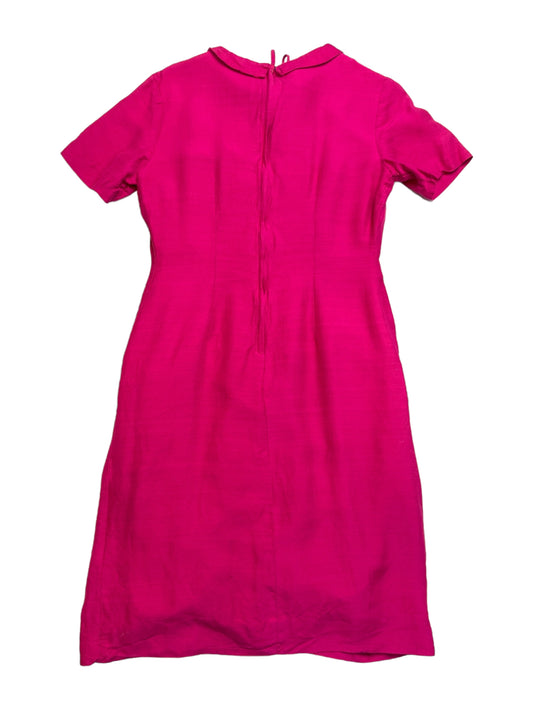 Vintage 60s Parkshire Original Pink Mod Mini Dress With Pockets 16P