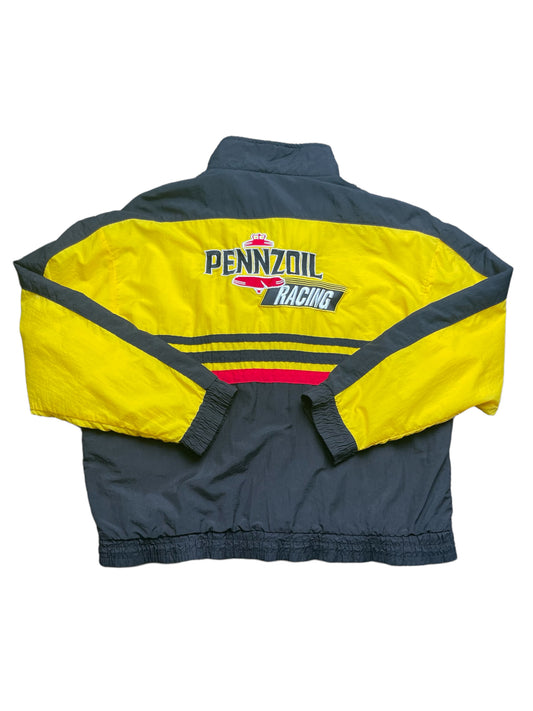 Vintage 90s Pennzoil Racing Windbreaker Jacket XLarge