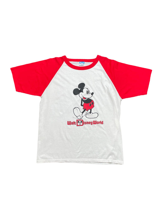 Vintage Walt Disney World Mickey Mouse Raglan T Shirt XLarge