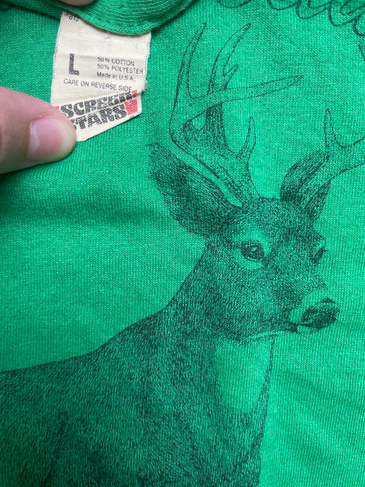 Vintage 1988 “Wild and Beautiful” Maine Deer T Shirt Large