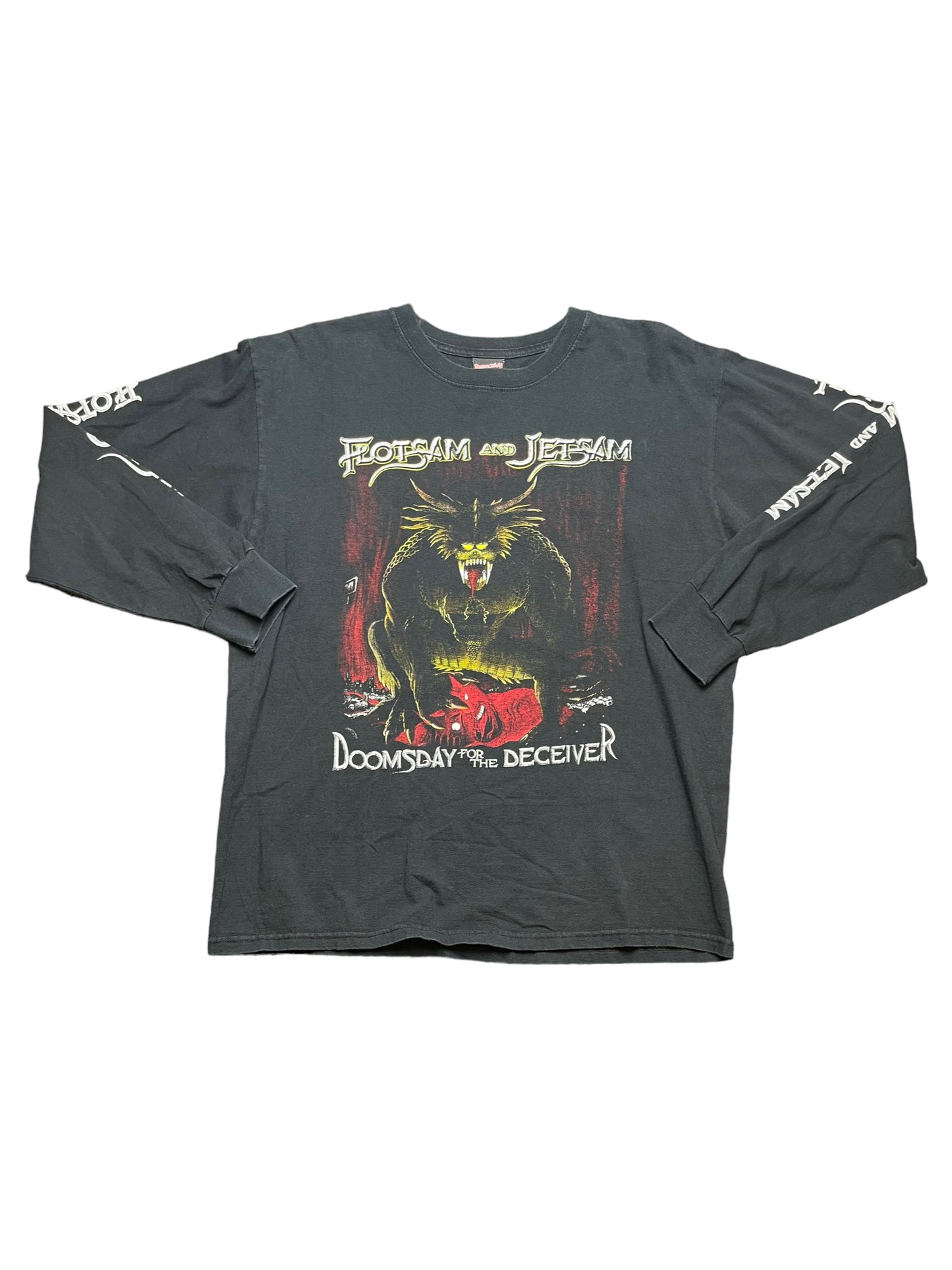 Vintage 90s Flotsam and Jetsam Doomsday for the Deceiver Band Tshirt Large