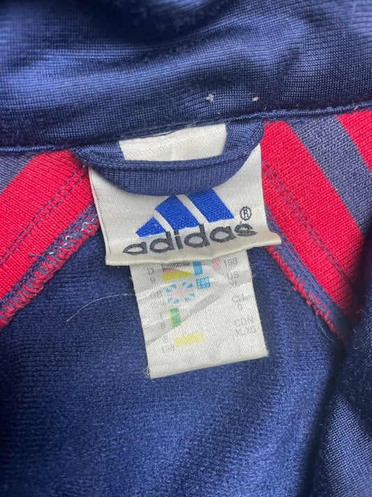 Vintage 90s Adidas Hooded Track Jacket XLarge