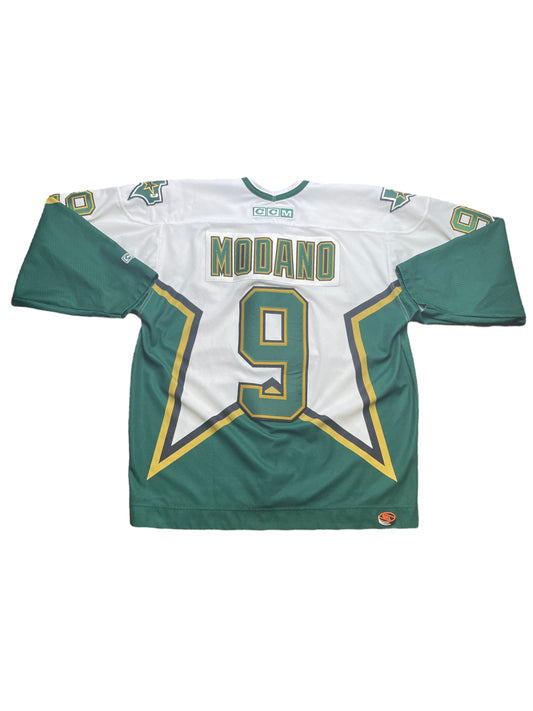 Vintage Y2K Mike Modano Dallas Stars NHL #9 Hockey Jersey XLarge