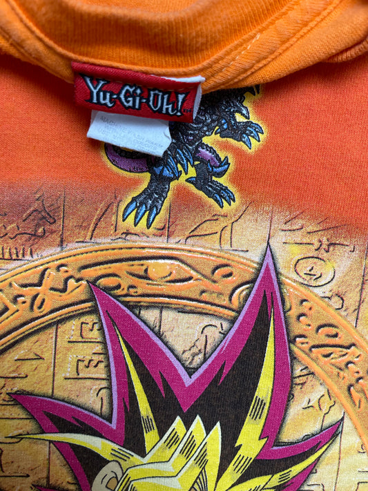 Vintage “Wanna duel?” Yu-Gi-Oh Kids Long Sleeve Shirt Large 14/16