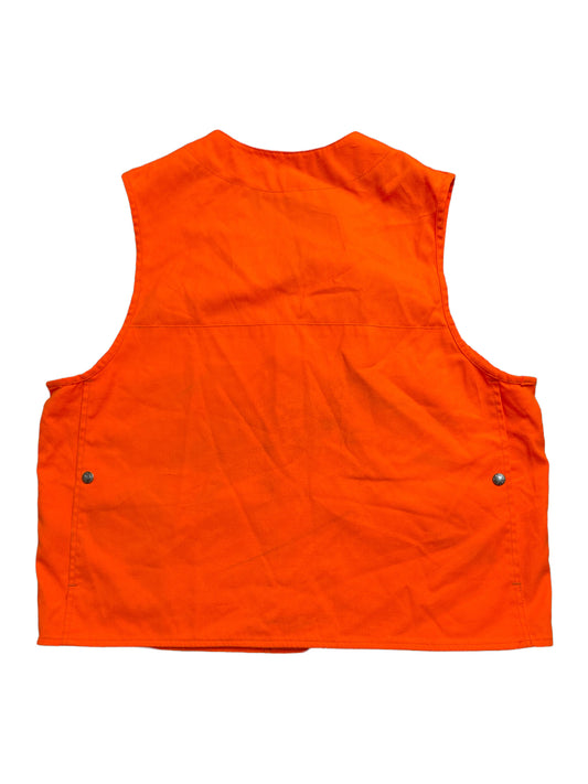 Vintage 90s Filson Neon Orange Utility Style Vest XLarge