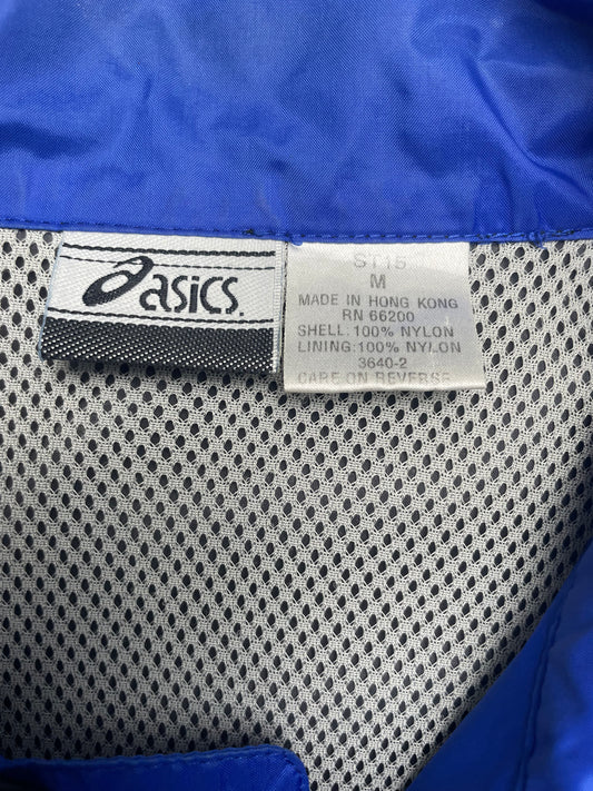 Vintage 90s ASICS Made in Hong Kong Windbreaker Track Jacket Medium