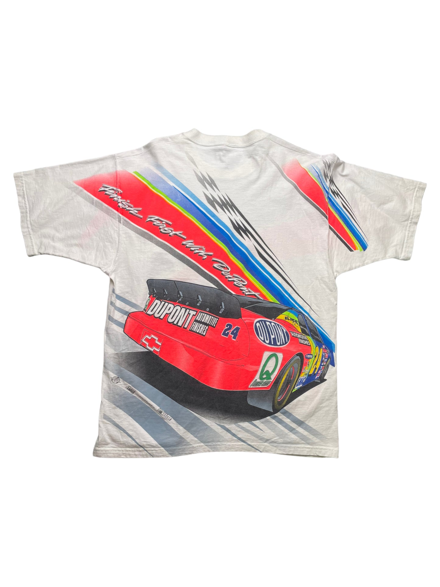 Vintage 1996 NASCAR Jeff Gordon All Over Print Tshirt Large