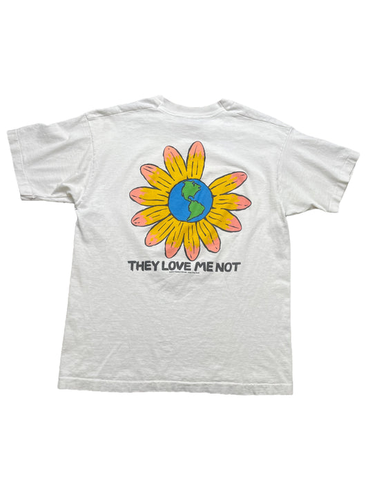 Vintage 1994 Earth Foundation Greg Scott “They Love Me, They Love Me Not.” T Shirt Large