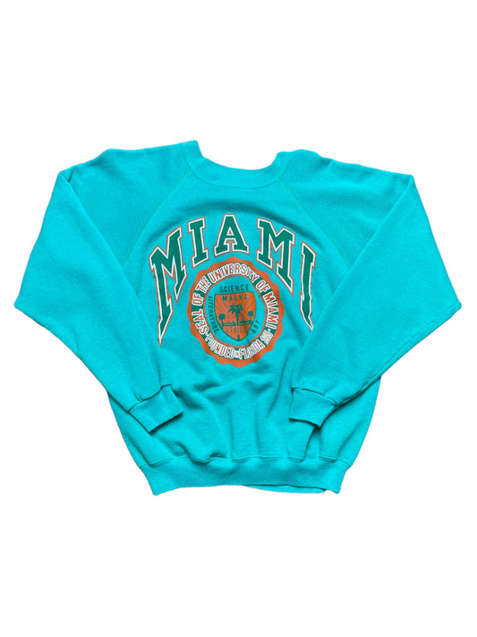 Vintage 90s University of Miami Florida Sweatshirt XLarge