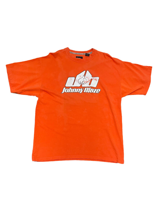 Vintage Johnny Blaze Orange T Shirt XLarge