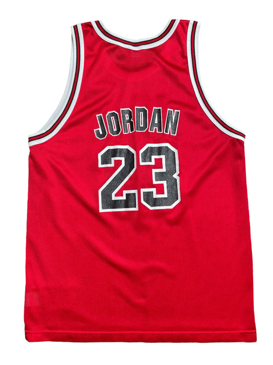 Vintage 90s Michael Jordan Chicago Bulls #23 Champion Basketball Jersey Youth XLarge