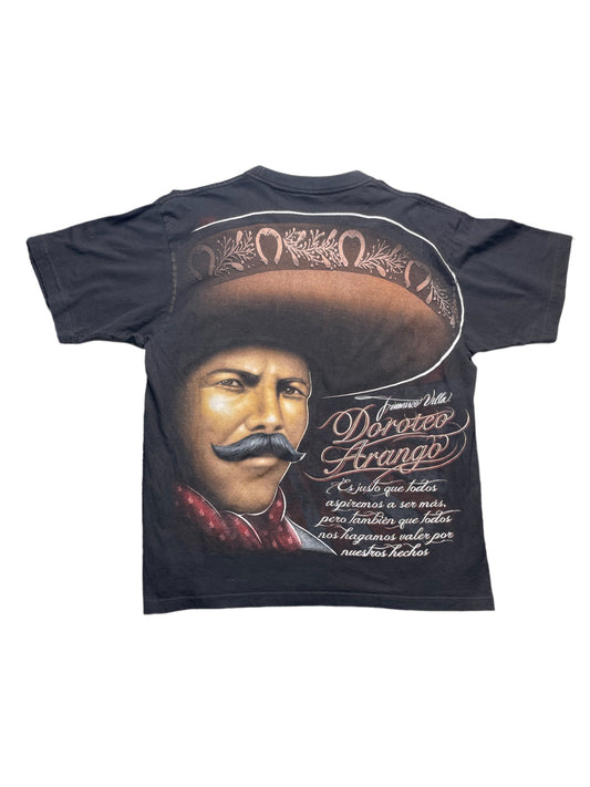 Vintage Y2K Pancho Villa All Over Graphic Tshirt XLarge