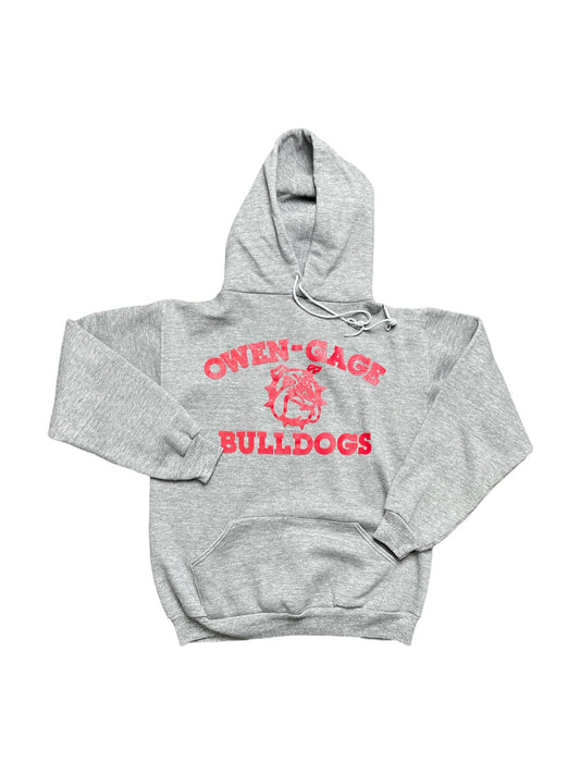 Vintage 70s Owen-Gage Bulldogs Russell Athletics Hoodie Medium